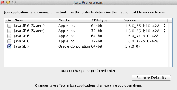 get java 1.6 for mac